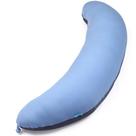 Almofada corporal BYRIVER em forma de C de 43 polegadas para adultos, homens e mulheres, azul