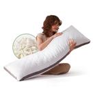 Almofada corporal de espuma viscoelástica Decroom ultramacia 20x54cm branca