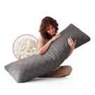 Almofada corporal de espuma viscoelástica Decroom ultramacia 20x54cm cinza escuro Almofada corporal de espuma viscoelástica Decroom ultramacia 20x54cm cinza escuro