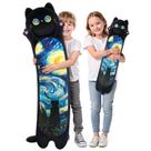 Almofada corporal de pelúcia Mewaii Long Cat, 5 tamanhos, 120% de enchimento extra