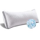 Almofada corporal viscoelástica WhatsBedding Fluffy 20x54 polegadas branca