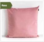 Almofada Cort Branco as Sarja Lisa 50 Rosa 0