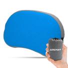 Almofada de acampamento inflável AIRSPIRIT com capa lavável azul Almofada de acampamento inflável AIRSPIRIT com capa lavável azul