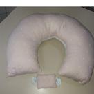 Almofada de Amamentação rosa com bolinha Cherie