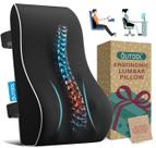 Almofada de apoio lombar QUTOOL, malha ergonômica respirável