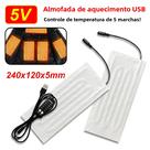 Almofada De Aquecimento USB 5V, Tapete Elétrico Para Aquecimento Da Coluna Cervical, Roupas,