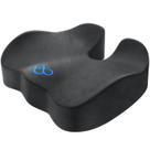 Almofada de assento BlissTrends Thick Memory Foam para escritório, cinza