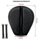 Almofada de Assento de Motocicleta 3D Antiderrapante em Gel - Melhora o Conforto e Alivia a Pressão