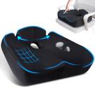 Almofada de assento LALUCREATE Espuma viscoelástica ergonômica para dor no cóccix