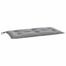 Almofada de banco de jardim vidaXL Hollow Fiber Filling Grey