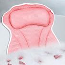 Almofada de banho CONBELLA para apoio de pescoço e costas na banheira, rosa