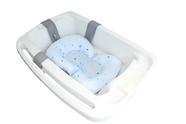 Almofada De Banho Soft Para Bebê - Bolinhas Azul Kababy