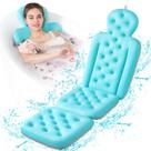 Almofada de banho VEILS Luxury Full Body com 160 ventosas azuis