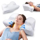 Almofada de beleza para pescoço cervical Benazcap Memory Foam White