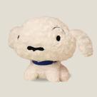 Almofada de boneca de pelúcia Crayon Shin-chan White Dog Rosalind 29cm