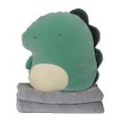 Almofada de brinquedo de pelúcia, travesseiro, 45 cm com cobertor de 105 x 155 cm