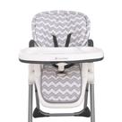 Almofada de cadeira alta Sumersault Soft Grey and White Chevron