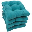 Almofada de cadeira Blazing Needles 41x41 cm Microsuede, pacote com 4 Almofada de cadeira Blazing Needles 41x41 cm Microsuede, pacote com 4
