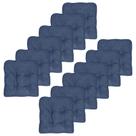 Almofada de cadeira Sweet Home Collection Crushed Memory Foam Navy