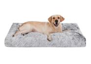 Almofada de canil de pelúcia impermeável Dog Crate Bedfolks 41x27cm