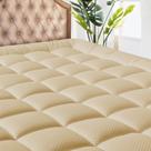 Almofada de colchão MATBEBY Queen Size Cooling Respirável Bege