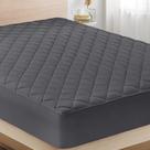 Almofada de colchão Utopia Bedding acolchoada, ajustada, king size, cinza