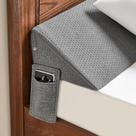 Almofada de cunha IFNOW Queen Size Bed Gap Filler cinza escuro