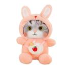 Almofada de dormir Shxx Fluffy Cat Plush Toy Cute Animal Stu