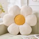 Almofada de flores Vdoioe Cute Daisy Off White Plush 40/50/60 cm