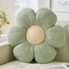 Almofada de flores Vdoioe Green em forma de margarida 50cm