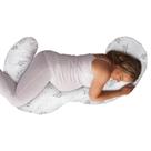 Almofada de Gravidez Boppy Total Body Grey Wispy Leaves - Com Capa