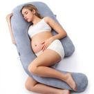 Almofada de gravidez Momcozy Dreamling U Pro com perna ajustável
