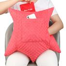 Almofada de histerectomia D. Cozy em forma de estrela com 2 bolsos Red Minky