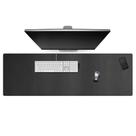 Almofada de mesa Cacoy Large Leather 120x40cm impermeável preta