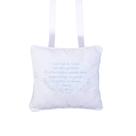 Almofada De Oração Bebês Bordada Azul Papi 22Cm X 26Cm
