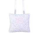 Almofada De Oração Bebês Bordada Rosa Papi 22Cm X 26Cm
