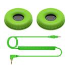 Almofada de ouvido e cabo para fones de ouvido Pioneer DJ HDJ-CUE1 - verde Almofada de ouvido e cabo para fones de ouvido Pioneer DJ HDJ-CUE1 - verde