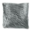 Almofada De Pelo Sintético Cinza 60Cm - Decortextil