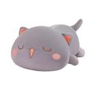Almofada de Pelúcia de Gato FUYU Cinza Macia Kawaii 50 cm