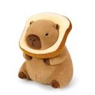 Almofada de pelúcia Ditucu Cute Capivara com chapéu de torrada de 35 cm para crianças Almofada de pelúcia Ditucu Cute Capivara com chapéu de torrada de 35 cm para crianças