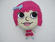 Almofada de pelúcia DreamFrenz Penelope Pink 30 cm de diâmetro Almofada de pelúcia DreamFrenz Penelope Pink 30 cm de diâmetro