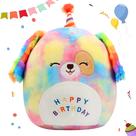 Almofada de pelúcia Easfan Original Rainbow Birthday Dog 30 cm