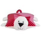 Almofada de Pelúcia Gato Vermelha 30 Cm Antialérgica