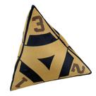 Almofada de pelúcia, número triangular, desenho geométrico 3D Almofada de pelúcia, número triangular, desenho geométrico 3D
