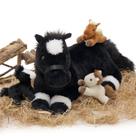 Almofada de pelúcia Tezituor Horse com bebês de pelúcia de 45 cm