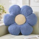 Almofada de pelúcia Vdoioe Daisy Blue em forma de flor de 40 cm
