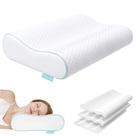 Almofada de pescoço cervical Releep Adjustable Contour Memory Foam Almofada de pescoço cervical Releep Adjustable Contour Memory Foam