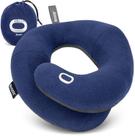 Almofada de pescoço de viagem BCOZZY G-Large Navy com bolsa de transporte lavável