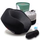 Almofada de pescoço de viagem Luvcor Premium Memory Foam com acessório