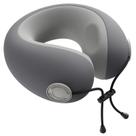 Almofada de pescoço de viagem Urnexttour Memory Foam com fronhas cinza